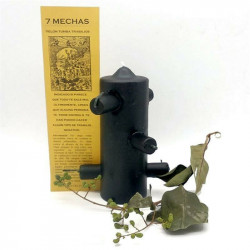 Velón 7 Mechas Siete Negro...